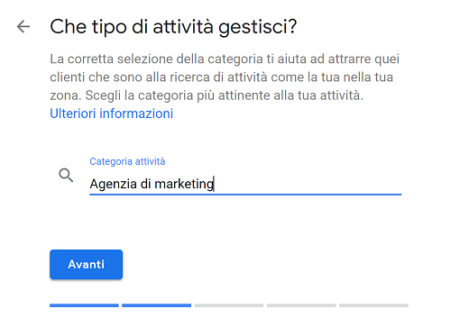 attività di Google My Business